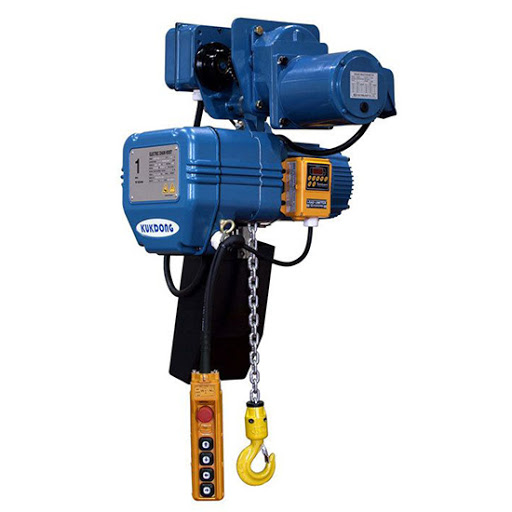 Palăng xích điện di chuyển 1 tốc độ 1000kg 6m KUKDONG KD-1M
