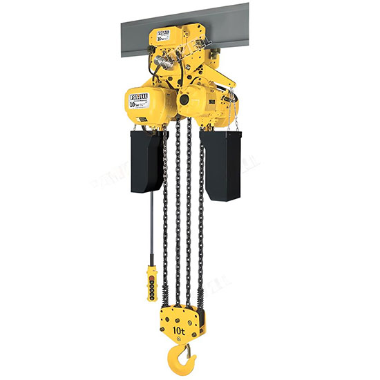 Palăng xích điện di chuyển trên dầm đơn 10 tấn PAWELL PET100S