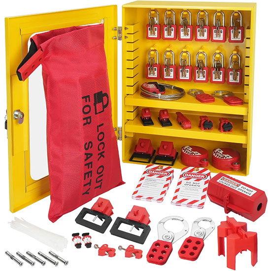Bộ khóa an toàn điện & van 59 món của PROLOCKEY LK-X07-D41