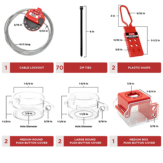 Bộ LOTO PROLOCKEY LK-TSK5C: Giải Pháp Khóa Điện & Van Toàn Diện — ảnh 7