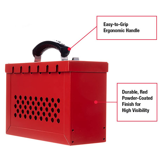 Hộp khóa nhóm di động 12 lỗ khóa Master Lock 498A — ảnh 3