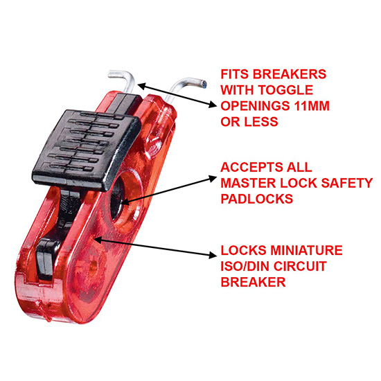 Khóa CB tép chốt hướng ra 11mm Master Lock S2390 — ảnh 3
