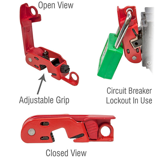 Khóa kẹp cô lập CB điện 120-240V Master Lock 493B