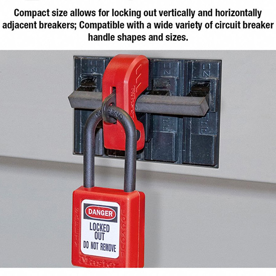 Khóa kẹp cô lập MCB 120V-240V Master Lock S3821 — ảnh 3