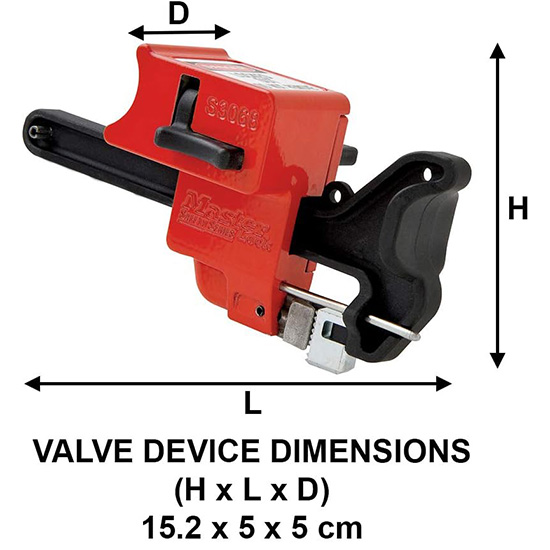 Khóa van bi có tay cầm từ 6mm-102mm Master Lock S3068 — ảnh 5