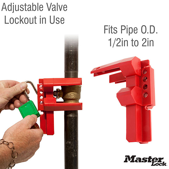 Khóa van bi có thể điều chỉnh 13-51mm Master Lock S3081