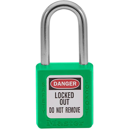 Khóa an toàn còng thép chìa khác nhau Master Lock 410GRN