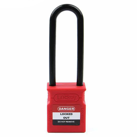 Ổ khóa an toàn cùm nylon cách điện 76mm PROLOCKEY CP76P-RED