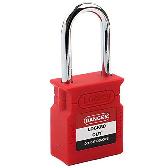 Ổ khóa LOTO cùm thép 38mm PROLOCKEY KD-CP38S-RED