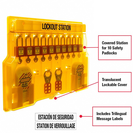 Trạm khóa LOTO treo tường Master Lock 1483B — ảnh 4