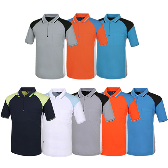 Áo thun đồng phục cổ dây kéo CL-T-SHIRT-TC001