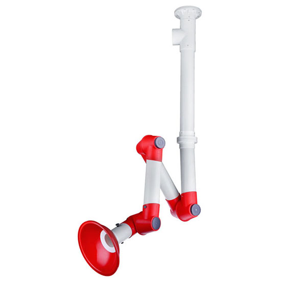 Chụp hút khói bằng nhựa PP 3 khớp nối WJH0604B