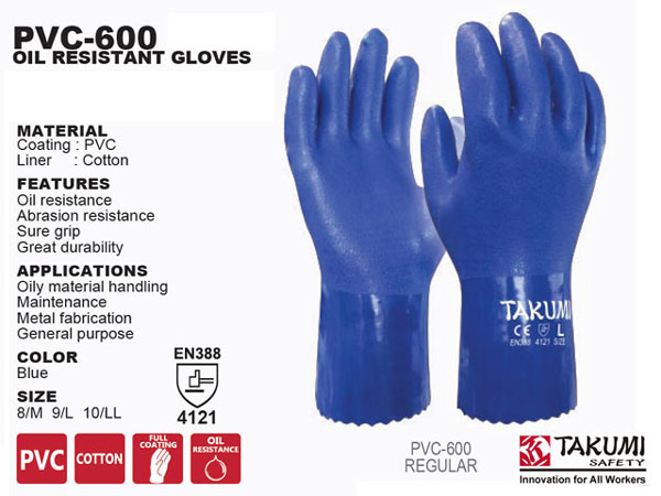 Găng tay chống dầu Takumi PVC-600 — ảnh 4