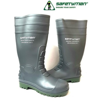 Ủng cao su mũi thép, đế thép Safetyman B7030-N