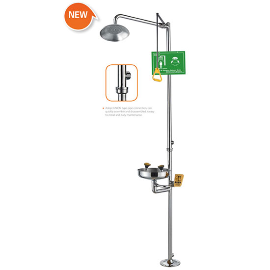 Vòi sen rửa mắt kết hợp tắm khẩn cấp WJH0358A-3