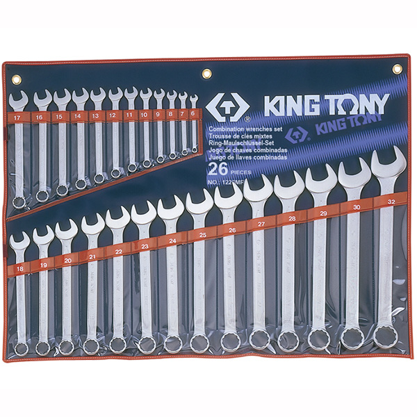 Bộ cờ lê vòng miệng 26 chi tiết 6-32mm Kingtony 1226MR