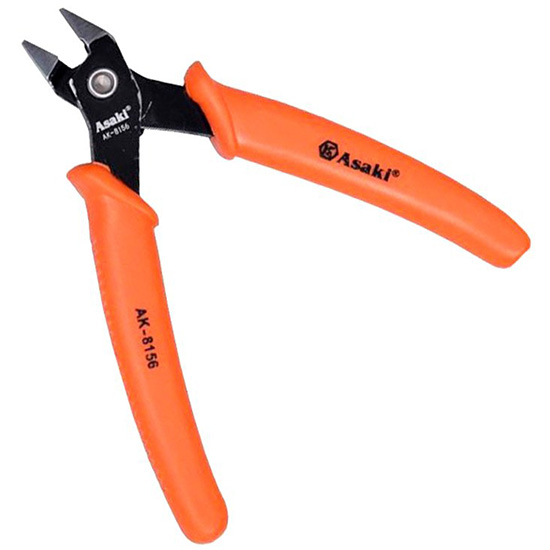 Kềm cắt chân mạch điện tử 125mm Asaki AK 8156