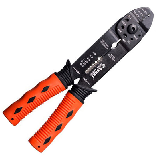 Kìm tuốt và bấm dây điện đa năng 0.5-5mm2 ASAKI AK-9102