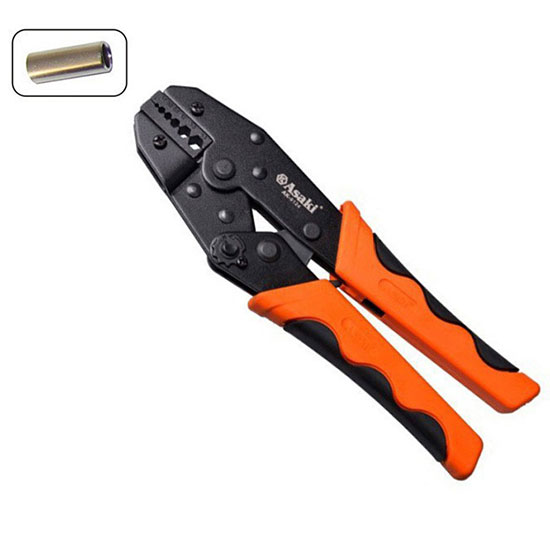 Kềm bấm đầu cosse nổi 1.7~6.5mm2 Asaki AK-9124