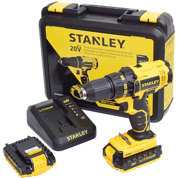 Máy khoan dùng pin 13mm - 18V Stanley SBD201D2K