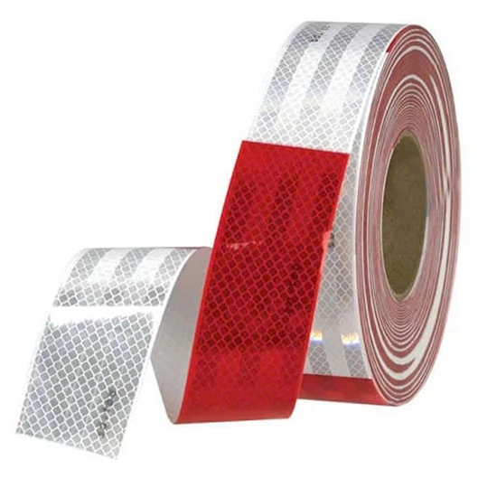 Băng keo phản quang trắng đỏ 3M-983