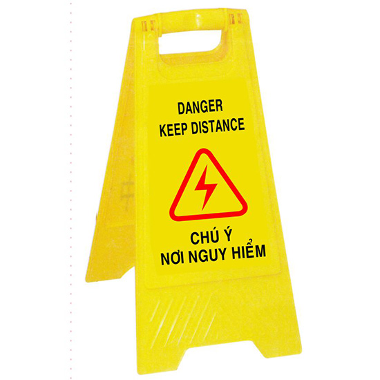 Biển báo chữ A-Chú ý nơi nguy hiểm TATEKSAFE AF-04