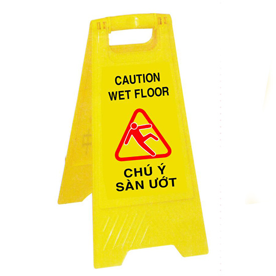 Biển báo chữ A chú ý sàn ướt TATEKSAFE AF-01