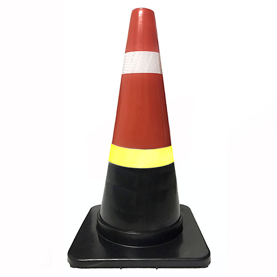 Cọc giao thông nhựa cứng đế đen cao 70cm GT.70ĐC