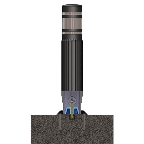 Cọc tiêu cố định lõi thép không gỉ Hi-Q BA-S5