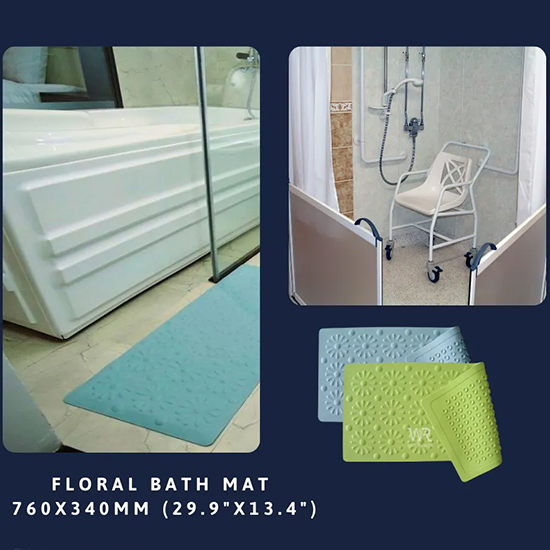 Thảm lót nhà tắm hoa cúc TATEKSAFE WG-827 — ảnh 4