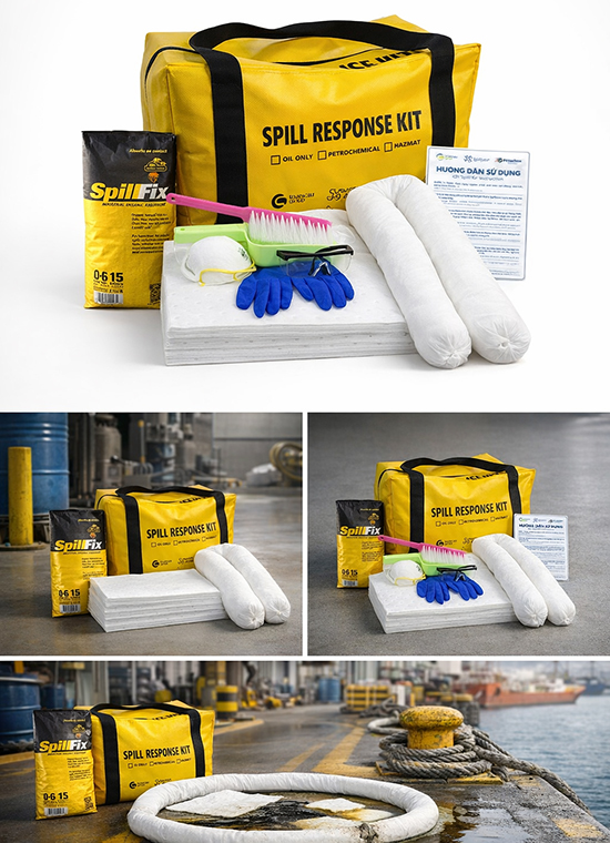 Bộ ứng phó nhanh sự cố dầu tràn vãi xách tay 30L Spilfyter OS091