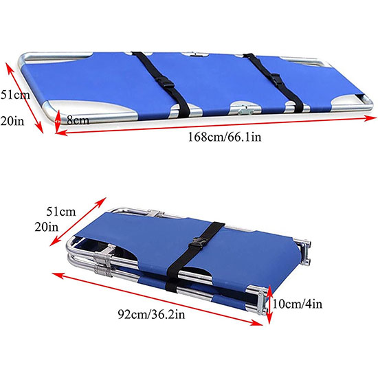 Cáng gấp gọn cứu hộ khẩn cấp bằng hợp kim nhôm YDC-1A4
