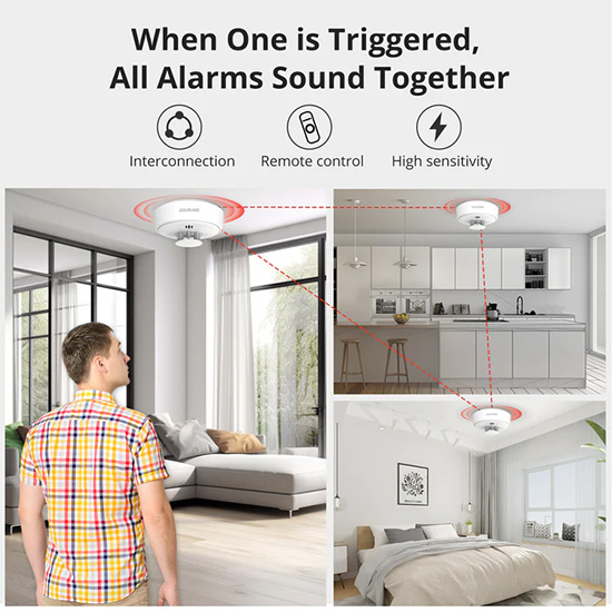Đầu báo nhiệt kết nối không dây DHI-HY-HT10A-R8