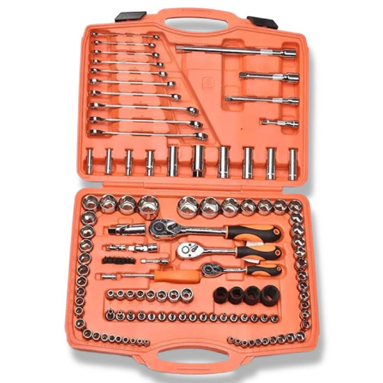 Bộ tuýp 6 cạnh hệ Inch & Mét 120 chi tiết Asaki AK-9751