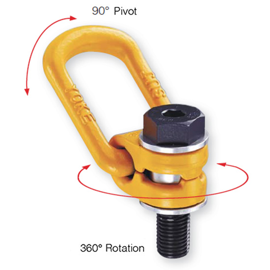 Tai cẩu ren hệ inch lật nghiêng 90° YOKE 8-212