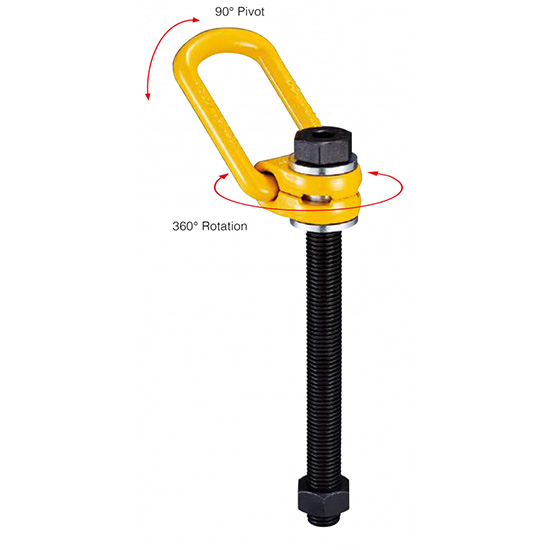 Tai cẩu mắt xoay loại dài lật nghiêng 90° YOKE 8-211L