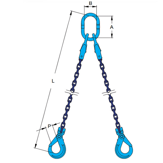 Silng xích 2 chân tích hợp móc rút ngắn xích YOKE XTB