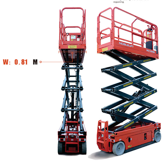 Xe thang nâng người làm việc trên cao 14m Noblelift SC14H