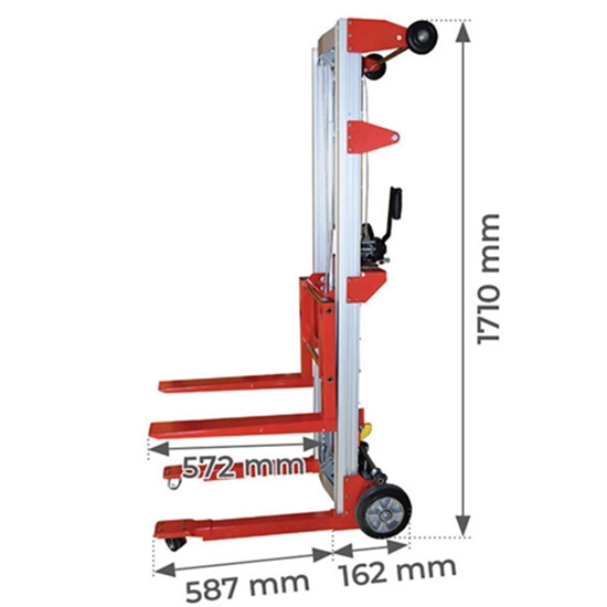 Xe nâng cao tời cáp quay tay 181kg NOBLELIFT WFH-181