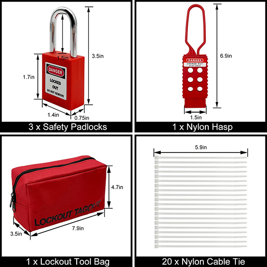 Bộ Khóa An Toàn LOTO Bảo Trì Điện PROLOCKEY LK-AQGS02