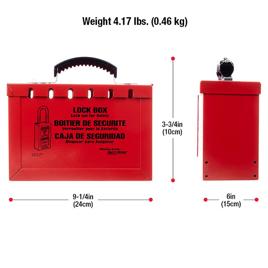Hộp khóa nhóm di động bằng thép 12 lỗ khóa Master Lock 498A