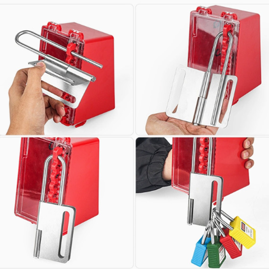 Khóa nhóm 10 người kẹp hình bướm bằng thép PROLOCKEY BAH02