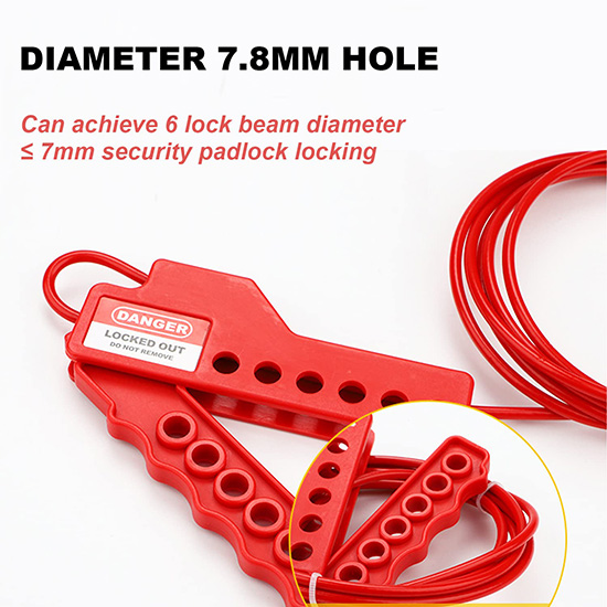 Khóa cáp tay nắm đường kính cáp 3.8mm dài 2m PROLOCKEY CB05