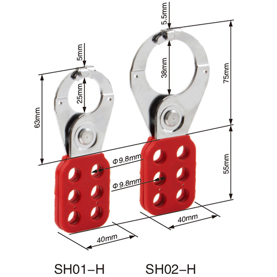 Khóa Kẹp Hasp Hàm Thép 38mm PROLOCKEY SH02 – Dùng Tối đa 6 người