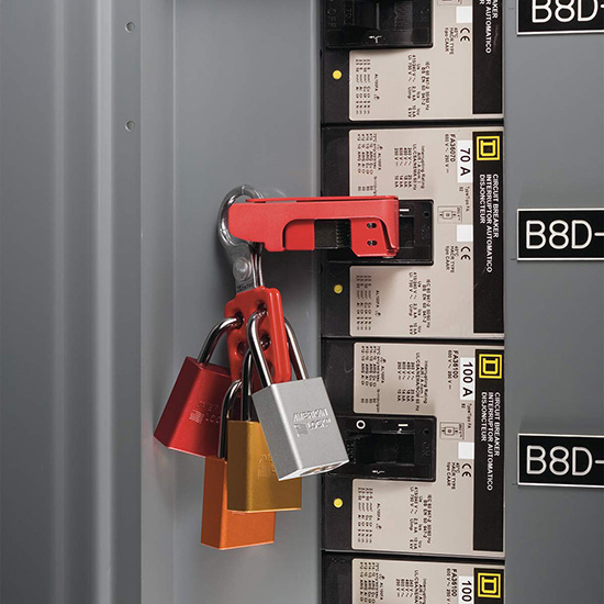 Khóa nhóm an toàn bằng nhôm 6 lỗ treo ổ khóa Master Lock 416