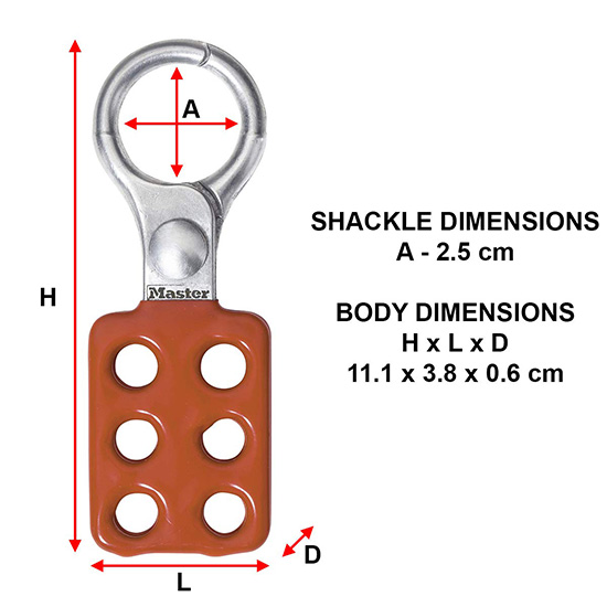Khóa nhóm an toàn bằng nhôm 6 lỗ treo ổ khóa Master Lock 416