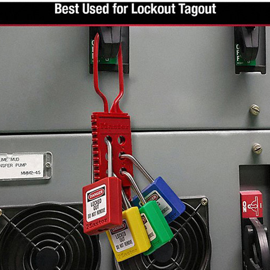 Khóa nhóm nylon cách điện cho tối đa 6 ổ khóa Master Lock 428