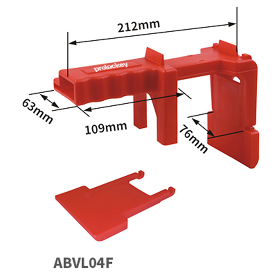 Khóa van bi cho đường kính ống DN50-DN70 PROLOCKEY ABVL04F