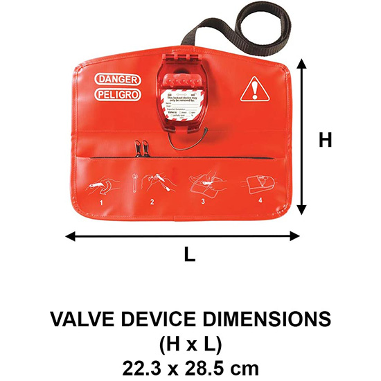 Khóa tay cầm van bi hiệu quả các van từ 10-102mm Master Lock 468L