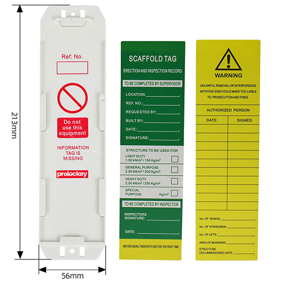 Thẻ an toàn giàn giáo tùy chỉnh nhựa ABS PROLOCKEY SLT02
